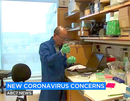 Chiu lab testing for corona virus